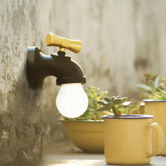 Tap Shape Night Light with Sound Sensor and Rechargeable Battery