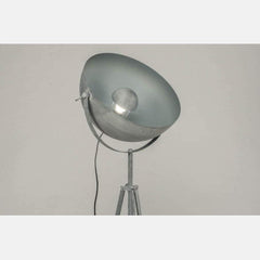 Industrial Loft Cinema Floor Lamp Concrete Grey Wood Metal E27 150cm