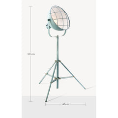 Azur Industrial Floor Lamp Metal 30 cm Shade E27 Max 10W