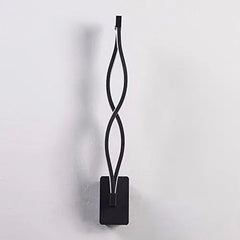 Twisted LED Wall Light Sculptural Design