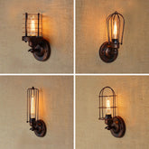 Vintage Industrial Wall Light 180° Adjustable E27 — 4 Versions Patina & Black