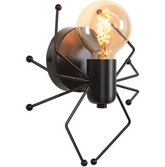 Spider Wall Light Industrial Plumbing Pipe Black Powder-Coated 2-Light Handmade