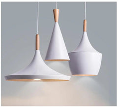 Iron Pendant Light E27 3 Shapes Lantern Funnel Cone