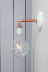 Copper Pipe Wall Sconce 90° Elbow E27 4–12in Adjustable