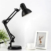 Industrial Desk Lamp Black Adjustable Cylindrical Shade E27
