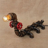 Industrial Wire Frame Table Lamp Bronze E27 60W