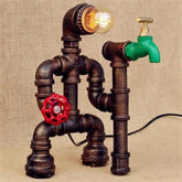 Industrial Garden Table Lamp Bronze Valve E27