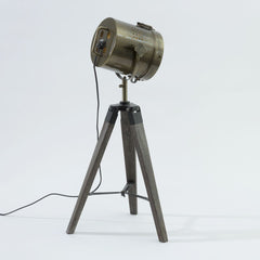 Desk Projector Lamp Adjustable Focused Beam Brass or Chrome Finish