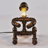 Industrial Design Table Lamp Grey Metal E27