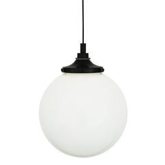 Opal Glass Globe Pendant Light IP44 Brass Gallery 20–35cm 7 Finishes