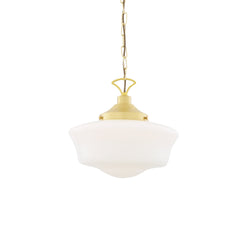 Opal Glass Schoolhouse Pendant Light Ø35cm E27, 6 Finishes