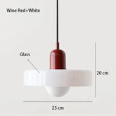 Nordic Retro Blown Glass Pendant Light E27 — 15 Colours