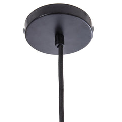 Small Copper Pendant Light Brushed Iron E27 40W 1m or 2m Cable