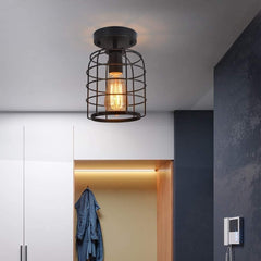 Vintage Industrial Ceiling Light Iron E27 40W 220V 17×25cm