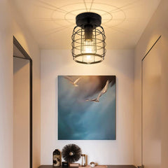 Vintage Industrial Ceiling Light Iron E27 40W 220V 17×25cm