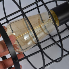Vintage Industrial Ceiling Light Iron E27 40W 220V 17×25cm