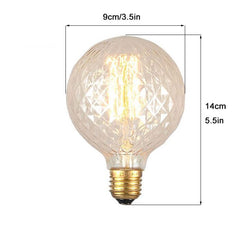 Twisted Globe Filament Bulb E27 40W 2700K Vintage Squirrel Cage