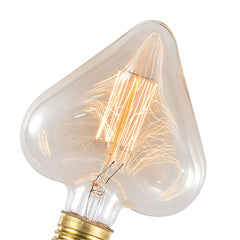Vintage Filament Bulb E27 40W Edison Heart