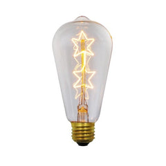 Vintage ST64 Star Filament Bulb E27 40W 2700K