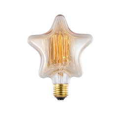 Star Filament Bulb E27 40W Tungsten 2700K Vintage Edison