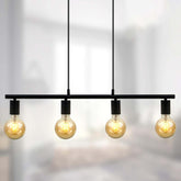 Industrial 4-Light Pendant Steel Matt Black E27