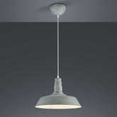 Concrete-Effect Iron Pendant Light E27 60W