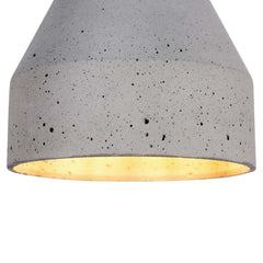 Concrete Oak Pendant Light E14 40W FSC Ø15cm