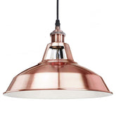 Rose Copper Pendant Light Metal E27 40W Ø30cm H23cm