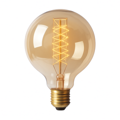 Vintage Spiral Filament Globe Bulb G80 E27 40W