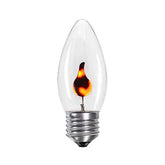 E27 Flame LED Bulb 3W — 2700K Extra Warm White, C35 Candle Shape