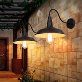 Matt Black Metal Wall Light Flexible Arm E27 Max 40W Thermolacquered