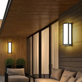 Outdoor Wall Light Black Aluminium 18W Integrated LED Motion Sensor IP65