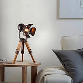 Cinema Industrial XS Floor Lamp 70 cm Metal Wood E27
