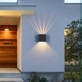 Outdoor LED Wall Light with Motion Sensor Black Aluminium 6W IP65