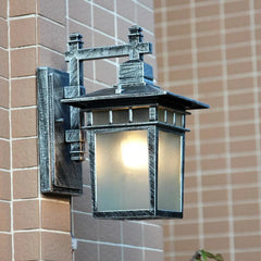 Outdoor Wall Light Aluminium E27 15W Motion Sensor IP65 Vintage — Bronze, Black & Silver