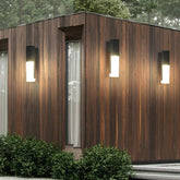 Outdoor Wall Light Black Aluminium Integrated LED Motion Sensor IP65
