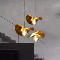 Gold Pendant Light G9 LED Aluminium Glass 3 Sizes