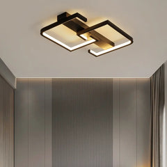 Black Geometric Minimalist Ceiling Light LED Dimmable
