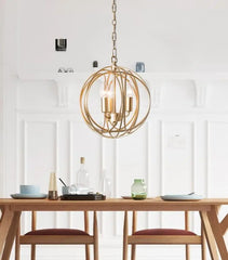 Modern Cage Pendant Light Painted Metal E27 IP44 Small Large