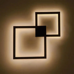 Modern Square Wall Light Integrated LED — Black / White