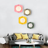 Candy Nordic Wall Light Iron Acrylic LED Grey Pink Yellow Green