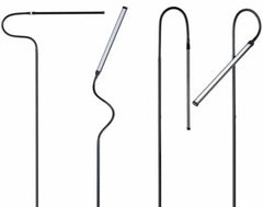 Minimalist Floor Lamp Aluminium USB LED 360° White or Black