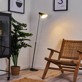 Industrial Design Floor Lamp Black Thermolacquered Metal E27 160 cm