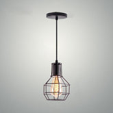 Cage Pendant Light Iron Black Thermolaqué E27 40W