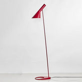 Industrial Design Red Floor Lamp Metal E27 1930s Style