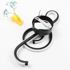 LED Musical Note Wall Light Aluminium 3 Colour Temps