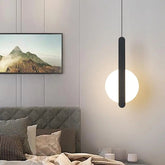 Modern LED Pendant Light Iron Aluminium 6 Forms Black White