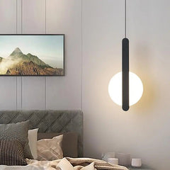 Modern LED Pendant Light Iron Aluminium 6 Forms Black White