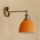 Industrial Wall Light Orange Thermolacquered Brushed Brass E27 Max 40W