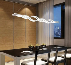 LED Wave Chandelier Aluminium Dimmable